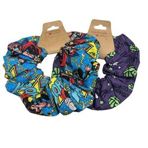 Scrunchies 2-Pack Handmade Comics Hulk & Thor Marvel